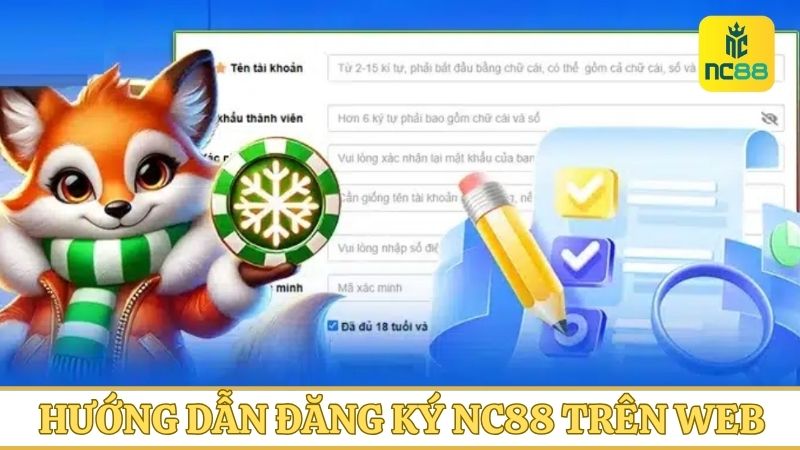 Các bước thao tác đăng ký NC88 trên website đơn giản