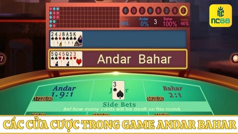 Các cửa cược Andar Bahar